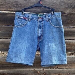 Vintage Tommy Jeans Guy Fit 8” Inseam High Waisted Denim Shorts​